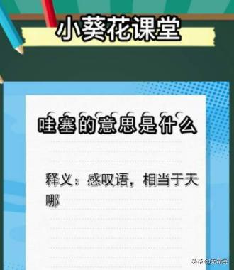 哇的意思是什么？哇哦的意思是什么意思！