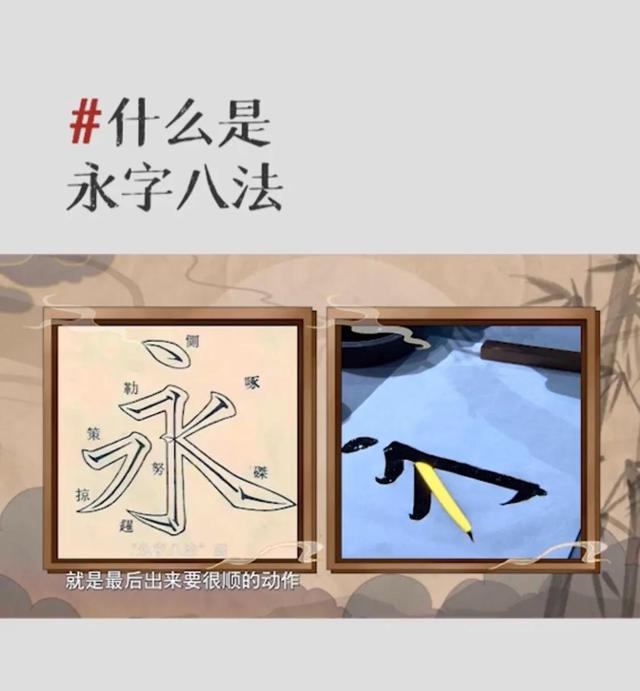 常听人说“永字八法”，那么“永字八法”到底指的是什么？