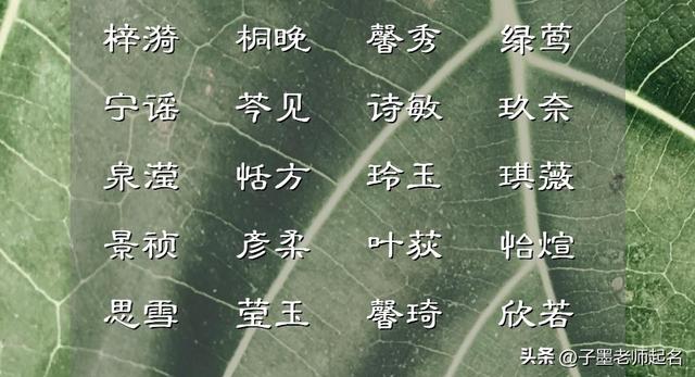 木属性字女孩起名字？木字旁的字男孩起名字！